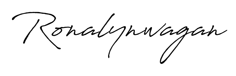 You should practise on your own different ways (Antro_Vectra_Bolder) to write your name (Ronalynwagan) in signature. Don't let someone else do it for you. Ronalynwagan signature style 7 images and pictures png
