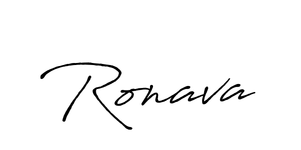 Ronava stylish signature style. Best Handwritten Sign (Antro_Vectra_Bolder) for my name. Handwritten Signature Collection Ideas for my name Ronava. Ronava signature style 7 images and pictures png