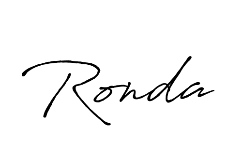 The best way (Antro_Vectra_Bolder) to make a short signature is to pick only two or three words in your name. The name Ronda include a total of six letters. For converting this name. Ronda signature style 7 images and pictures png