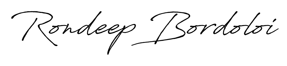 Create your official email sign-off with Rondeep Bordoloi name in Antro_Vectra_Bolder style. Crisp, clean, and perfectly legible across all screens. Rondeep Bordoloi signature style 7 images and pictures png