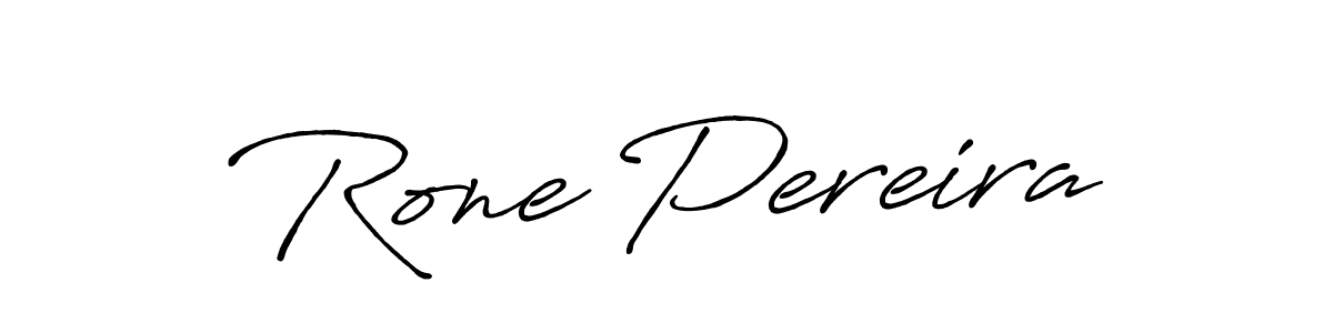 How to make Rone Pereira signature? Antro_Vectra_Bolder is a professional autograph style. Create handwritten signature for Rone Pereira name. Rone Pereira signature style 7 images and pictures png