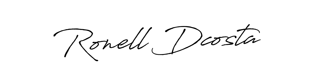 You can use this online signature creator to create a handwritten signature for the name Ronell Dcosta. This is the best online autograph maker. Ronell Dcosta signature style 7 images and pictures png