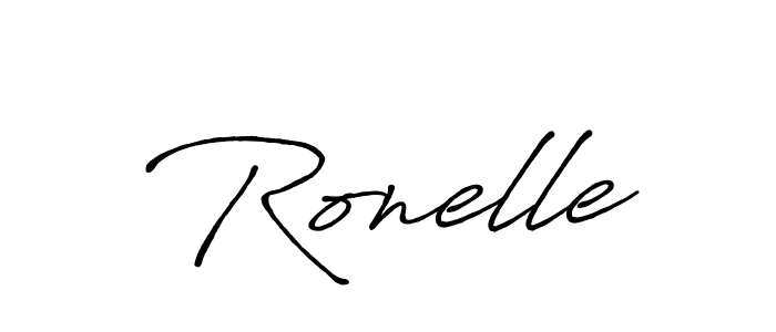 Also we have Ronelle name is the best signature style. Create professional handwritten signature collection using Antro_Vectra_Bolder autograph style. Ronelle signature style 7 images and pictures png