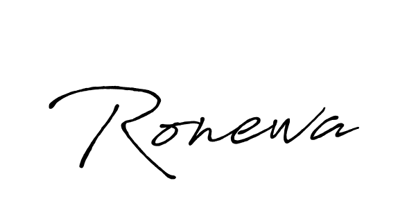 Create a beautiful signature design for name Ronewa. With this signature (Antro_Vectra_Bolder) fonts, you can make a handwritten signature for free. Ronewa signature style 7 images and pictures png