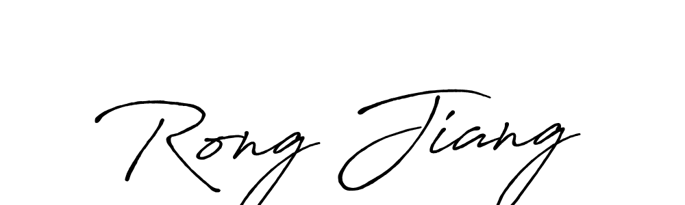 if you are searching for the best signature style for your name Rong Jiang. so please give up your signature search. here we have designed multiple signature styles  using Antro_Vectra_Bolder. Rong Jiang signature style 7 images and pictures png