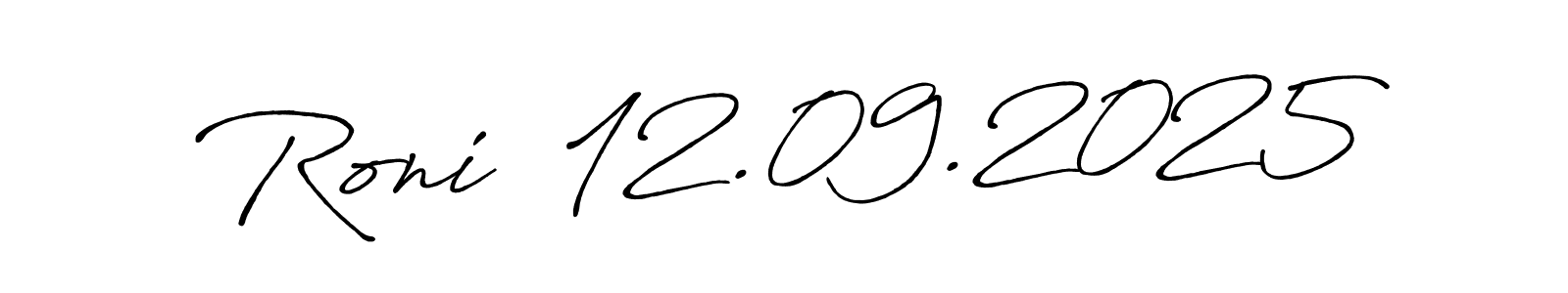 Best and Professional Signature Style for Roni  12.09.2025. Antro_Vectra_Bolder Best Signature Style Collection. Roni  12.09.2025 signature style 7 images and pictures png