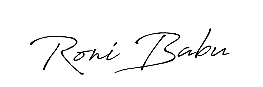 How to Draw Roni Babu signature style? Antro_Vectra_Bolder is a latest design signature styles for name Roni Babu. Roni Babu signature style 7 images and pictures png