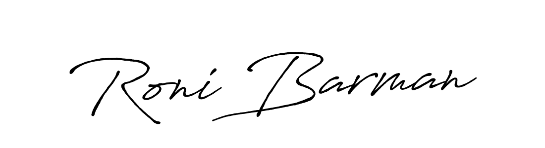 Also You can easily find your signature by using the search form. We will create Roni Barman name handwritten signature images for you free of cost using Antro_Vectra_Bolder sign style. Roni Barman signature style 7 images and pictures png