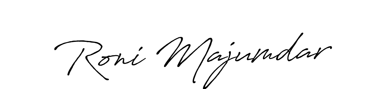 Design your own signature with our free online signature maker. With this signature software, you can create a handwritten (Antro_Vectra_Bolder) signature for name Roni Majumdar. Roni Majumdar signature style 7 images and pictures png
