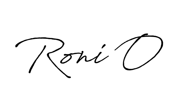 How to make Roni O signature? Antro_Vectra_Bolder is a professional autograph style. Create handwritten signature for Roni O name. Roni O signature style 7 images and pictures png