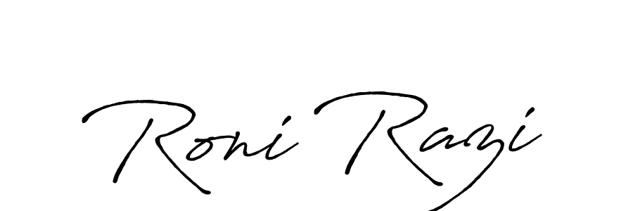 Antro_Vectra_Bolder is a professional signature style that is perfect for those who want to add a touch of class to their signature. It is also a great choice for those who want to make their signature more unique. Get Roni Razi name to fancy signature for free. Roni Razi signature style 7 images and pictures png