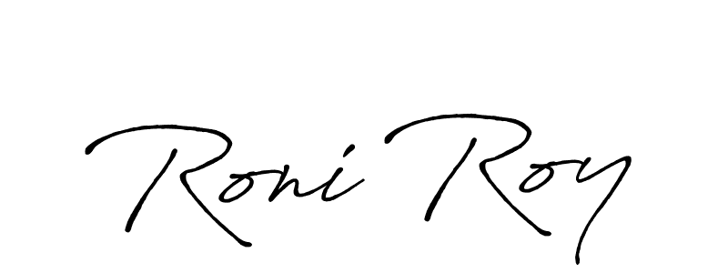 Design your own signature with our free online signature maker. With this signature software, you can create a handwritten (Antro_Vectra_Bolder) signature for name Roni Roy. Roni Roy signature style 7 images and pictures png