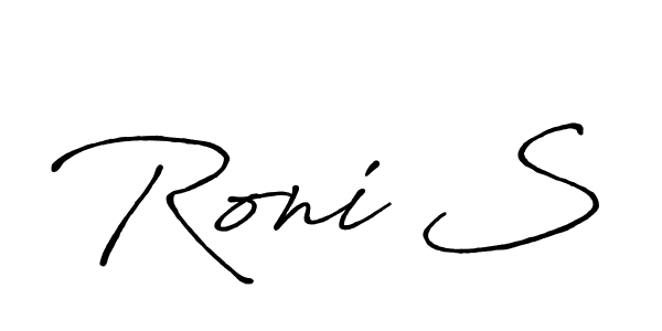 You can use this online signature creator to create a handwritten signature for the name Roni S. This is the best online autograph maker. Roni S signature style 7 images and pictures png