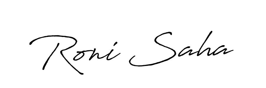 It looks lik you need a new signature style for name Roni Saha. Design unique handwritten (Antro_Vectra_Bolder) signature with our free signature maker in just a few clicks. Roni Saha signature style 7 images and pictures png