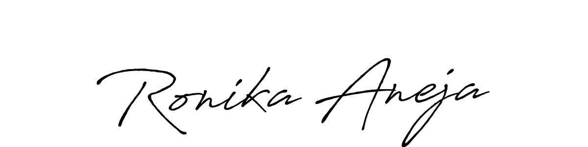 Check out images of Autograph of Ronika Aneja name. Actor Ronika Aneja Signature Style. Antro_Vectra_Bolder is a professional sign style online. Ronika Aneja signature style 7 images and pictures png