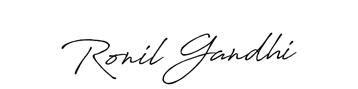 if you are searching for the best signature style for your name Ronil Gandhi. so please give up your signature search. here we have designed multiple signature styles  using Antro_Vectra_Bolder. Ronil Gandhi signature style 7 images and pictures png
