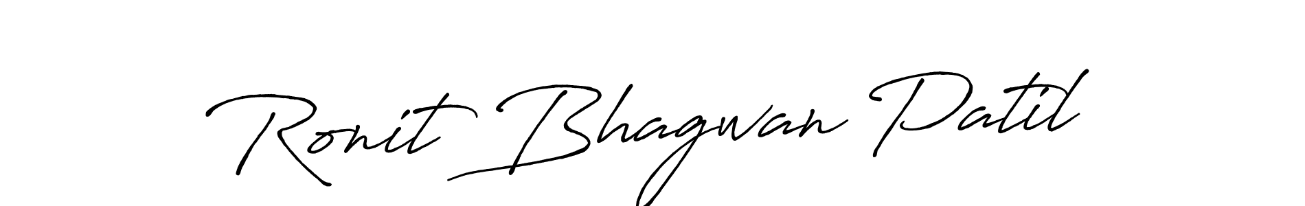 Also we have Ronit Bhagwan Patil name is the best signature style. Create professional handwritten signature collection using Antro_Vectra_Bolder autograph style. Ronit Bhagwan Patil signature style 7 images and pictures png