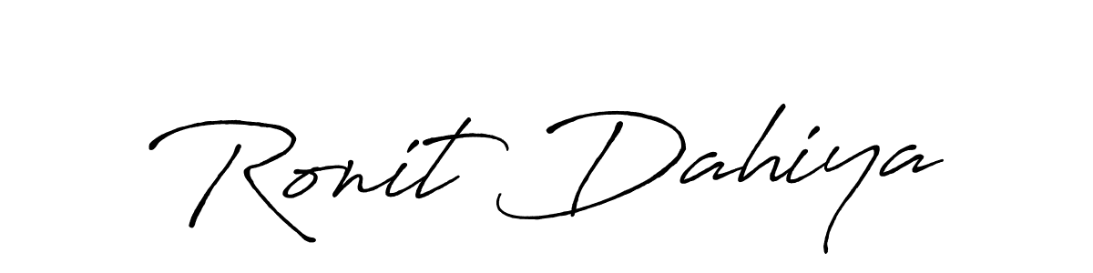 Make a beautiful signature design for name Ronit Dahiya. Use this online signature maker to create a handwritten signature for free. Ronit Dahiya signature style 7 images and pictures png