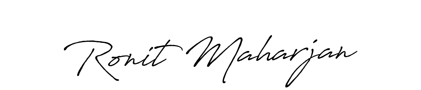 Also You can easily find your signature by using the search form. We will create Ronit Maharjan name handwritten signature images for you free of cost using Antro_Vectra_Bolder sign style. Ronit Maharjan signature style 7 images and pictures png