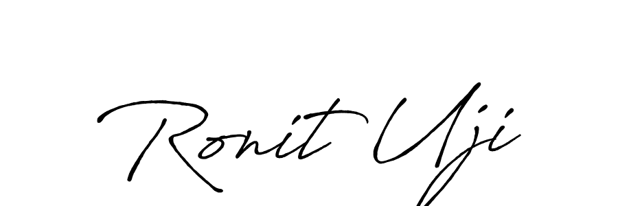 How to Draw Ronit Uji signature style? Antro_Vectra_Bolder is a latest design signature styles for name Ronit Uji. Ronit Uji signature style 7 images and pictures png
