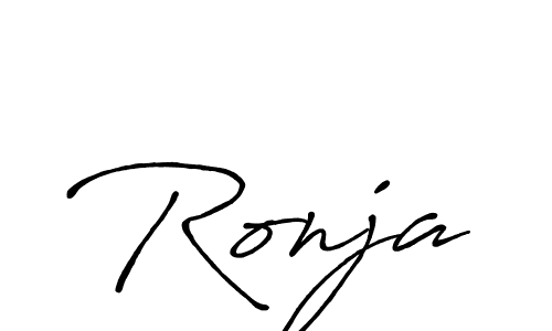 How to make Ronja signature? Antro_Vectra_Bolder is a professional autograph style. Create handwritten signature for Ronja name. Ronja signature style 7 images and pictures png