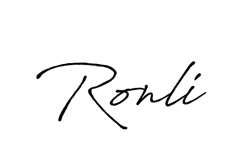 Once you've used our free online signature maker to create your best signature Antro_Vectra_Bolder style, it's time to enjoy all of the benefits that Ronli name signing documents. Ronli signature style 7 images and pictures png