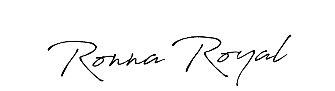 Antro_Vectra_Bolder is a professional signature style that is perfect for those who want to add a touch of class to their signature. It is also a great choice for those who want to make their signature more unique. Get Ronna Royal name to fancy signature for free. Ronna Royal signature style 7 images and pictures png