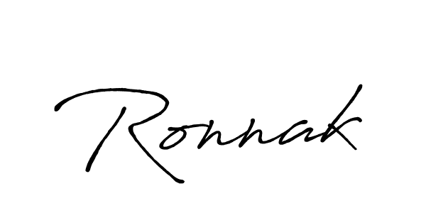 Use a signature maker to create a handwritten signature online. With this signature software, you can design (Antro_Vectra_Bolder) your own signature for name Ronnak. Ronnak signature style 7 images and pictures png