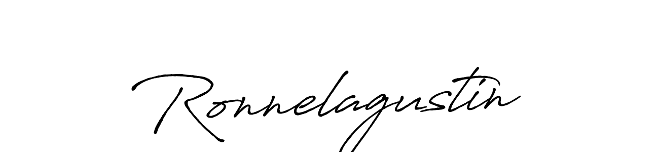 Ronnelagustin stylish signature style. Best Handwritten Sign (Antro_Vectra_Bolder) for my name. Handwritten Signature Collection Ideas for my name Ronnelagustin. Ronnelagustin signature style 7 images and pictures png
