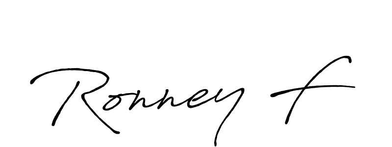 It looks lik you need a new signature style for name Ronney F. Design unique handwritten (Antro_Vectra_Bolder) signature with our free signature maker in just a few clicks. Ronney F signature style 7 images and pictures png