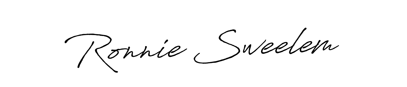 Use a signature maker to create a handwritten signature online. With this signature software, you can design (Antro_Vectra_Bolder) your own signature for name Ronnie Sweelem. Ronnie Sweelem signature style 7 images and pictures png