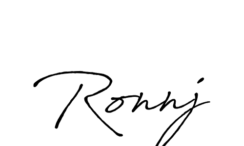 Design your own signature with our free online signature maker. With this signature software, you can create a handwritten (Antro_Vectra_Bolder) signature for name Ronnj. Ronnj signature style 7 images and pictures png