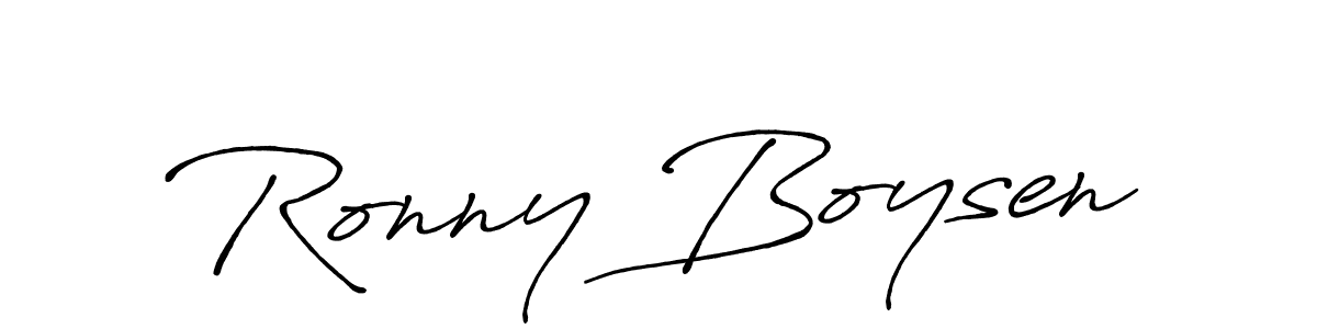 How to make Ronny Boysen signature? Antro_Vectra_Bolder is a professional autograph style. Create handwritten signature for Ronny Boysen name. Ronny Boysen signature style 7 images and pictures png