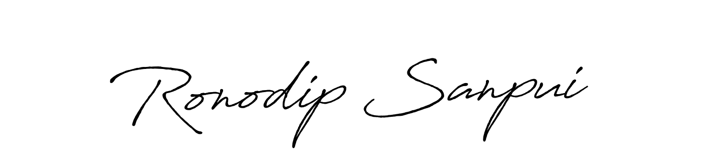 Make a short Ronodip Sanpui signature style. Manage your documents anywhere anytime using Antro_Vectra_Bolder. Create and add eSignatures, submit forms, share and send files easily. Ronodip Sanpui signature style 7 images and pictures png