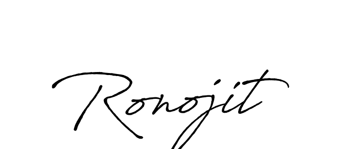 How to make Ronojit signature? Antro_Vectra_Bolder is a professional autograph style. Create handwritten signature for Ronojit name. Ronojit signature style 7 images and pictures png
