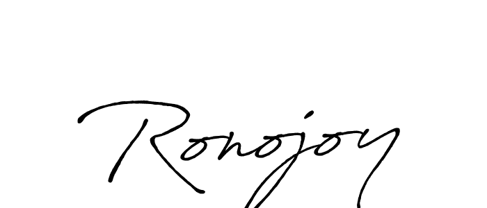 Create a beautiful signature design for name Ronojoy. With this signature (Antro_Vectra_Bolder) fonts, you can make a handwritten signature for free. Ronojoy signature style 7 images and pictures png