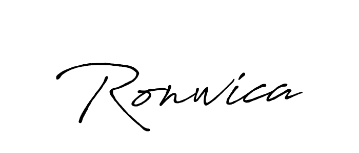 Make a beautiful signature design for name Ronwica. Use this online signature maker to create a handwritten signature for free. Ronwica signature style 7 images and pictures png