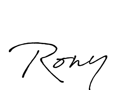 You should practise on your own different ways (Antro_Vectra_Bolder) to write your name (Rony) in signature. don't let someone else do it for you. Rony signature style 7 images and pictures png