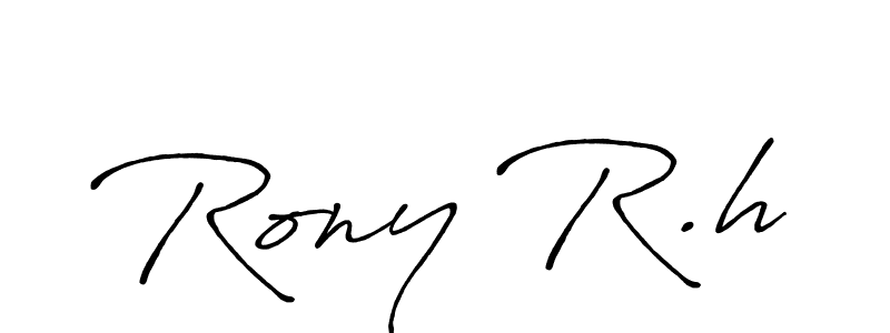 Make a short Rony R.h signature style. Manage your documents anywhere anytime using Antro_Vectra_Bolder. Create and add eSignatures, submit forms, share and send files easily. Rony R.h signature style 7 images and pictures png