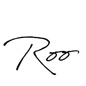 You should practise on your own different ways (Antro_Vectra_Bolder) to write your name (Roo) in signature. don't let someone else do it for you. Roo signature style 7 images and pictures png