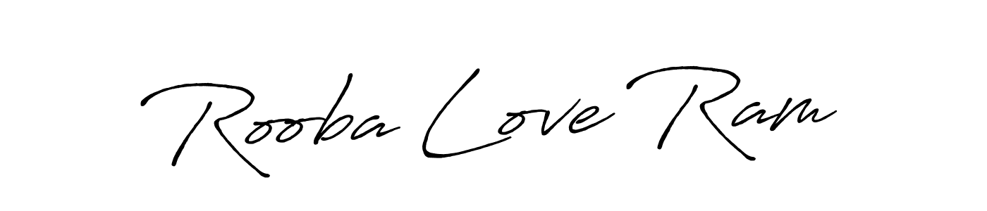 How to make Rooba Love Ram signature? Antro_Vectra_Bolder is a professional autograph style. Create handwritten signature for Rooba Love Ram name. Rooba Love Ram signature style 7 images and pictures png