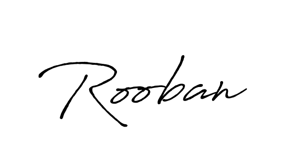 Also we have Rooban name is the best signature style. Create professional handwritten signature collection using Antro_Vectra_Bolder autograph style. Rooban signature style 7 images and pictures png