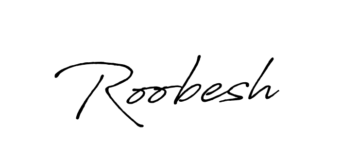 How to make Roobesh signature? Antro_Vectra_Bolder is a professional autograph style. Create handwritten signature for Roobesh name. Roobesh signature style 7 images and pictures png