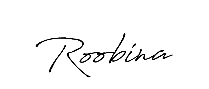 You should practise on your own different ways (Antro_Vectra_Bolder) to write your name (Roobina) in signature. don't let someone else do it for you. Roobina signature style 7 images and pictures png
