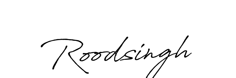 How to make Roodsingh signature? Antro_Vectra_Bolder is a professional autograph style. Create handwritten signature for Roodsingh name. Roodsingh signature style 7 images and pictures png