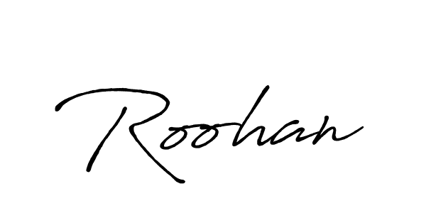 Similarly Antro_Vectra_Bolder is the best handwritten signature design. Signature creator online .You can use it as an online autograph creator for name Roohan. Roohan signature style 7 images and pictures png