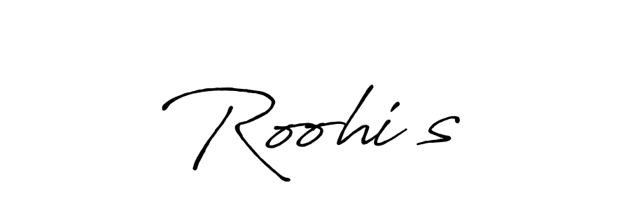 The best way (Antro_Vectra_Bolder) to make a short signature is to pick only two or three words in your name. The name Roohi’s include a total of six letters. For converting this name. Roohi’s signature style 7 images and pictures png