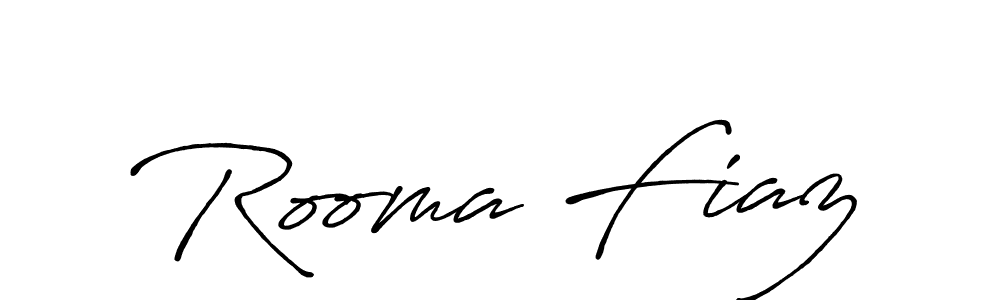 It looks lik you need a new signature style for name Rooma Fiaz. Design unique handwritten (Antro_Vectra_Bolder) signature with our free signature maker in just a few clicks. Rooma Fiaz signature style 7 images and pictures png