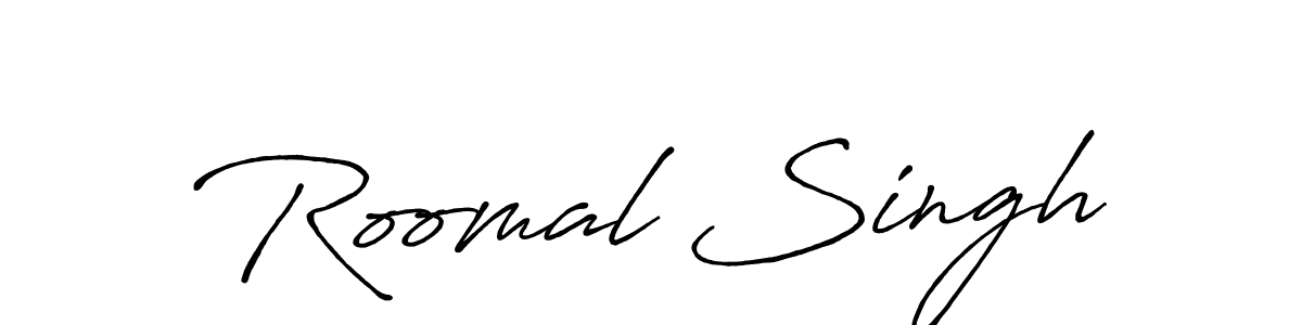 Once you've used our free online signature maker to create your best signature Antro_Vectra_Bolder style, it's time to enjoy all of the benefits that Roomal Singh name signing documents. Roomal Singh signature style 7 images and pictures png