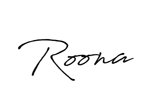 You should practise on your own different ways (Antro_Vectra_Bolder) to write your name (Roona) in signature. don't let someone else do it for you. Roona signature style 7 images and pictures png